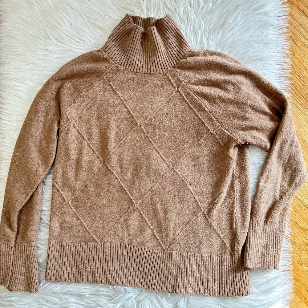Banana Republic textured mock neck sweater